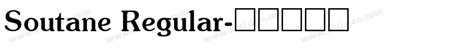 Soutane Regular字体转换